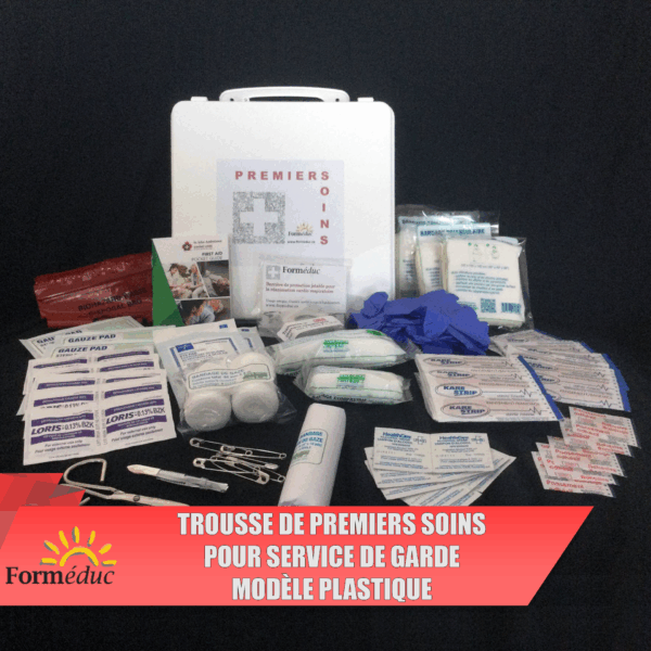 Trousse premiers soins pour service de garde