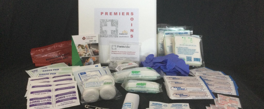 Trousse premiers soins pour service de garde